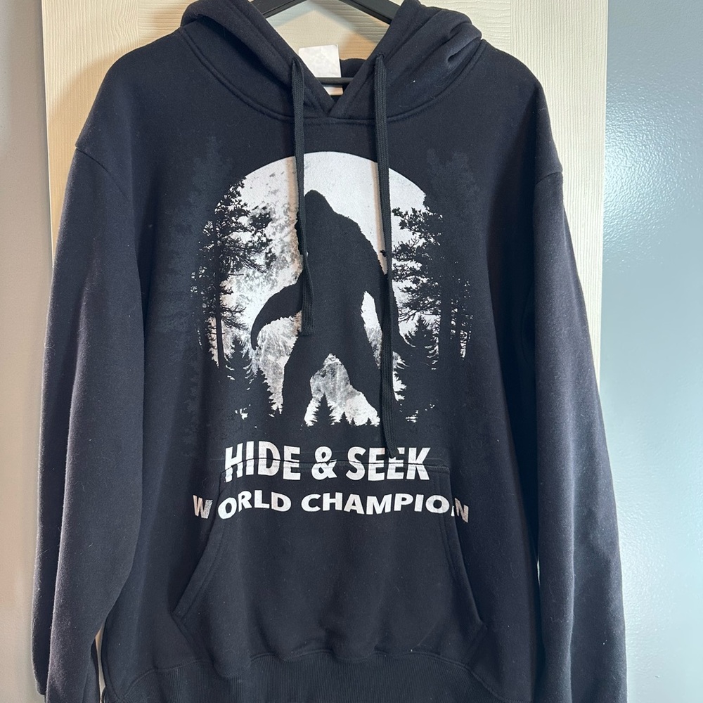 Men's Black Graphic Hoodie